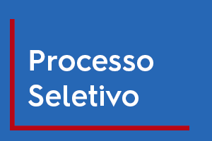 Imagem com fundo azul, linha na cor vermelha em "L" no canto inferior esquerdo da imagem. Ao centro, escrito em branco "Processo Seletivo".